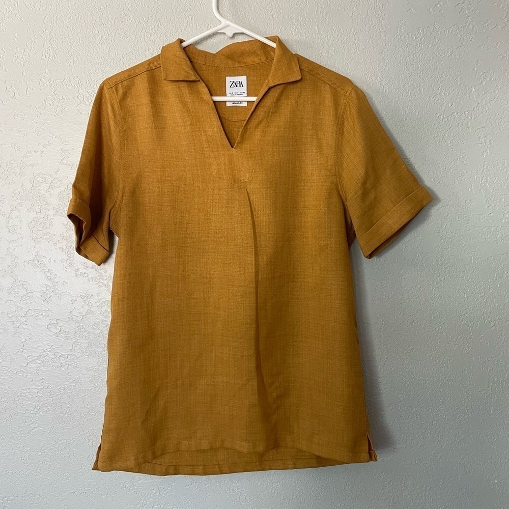 Zara mustard yellow tunic